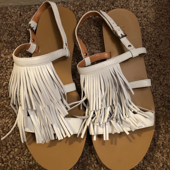 j crew white sandals